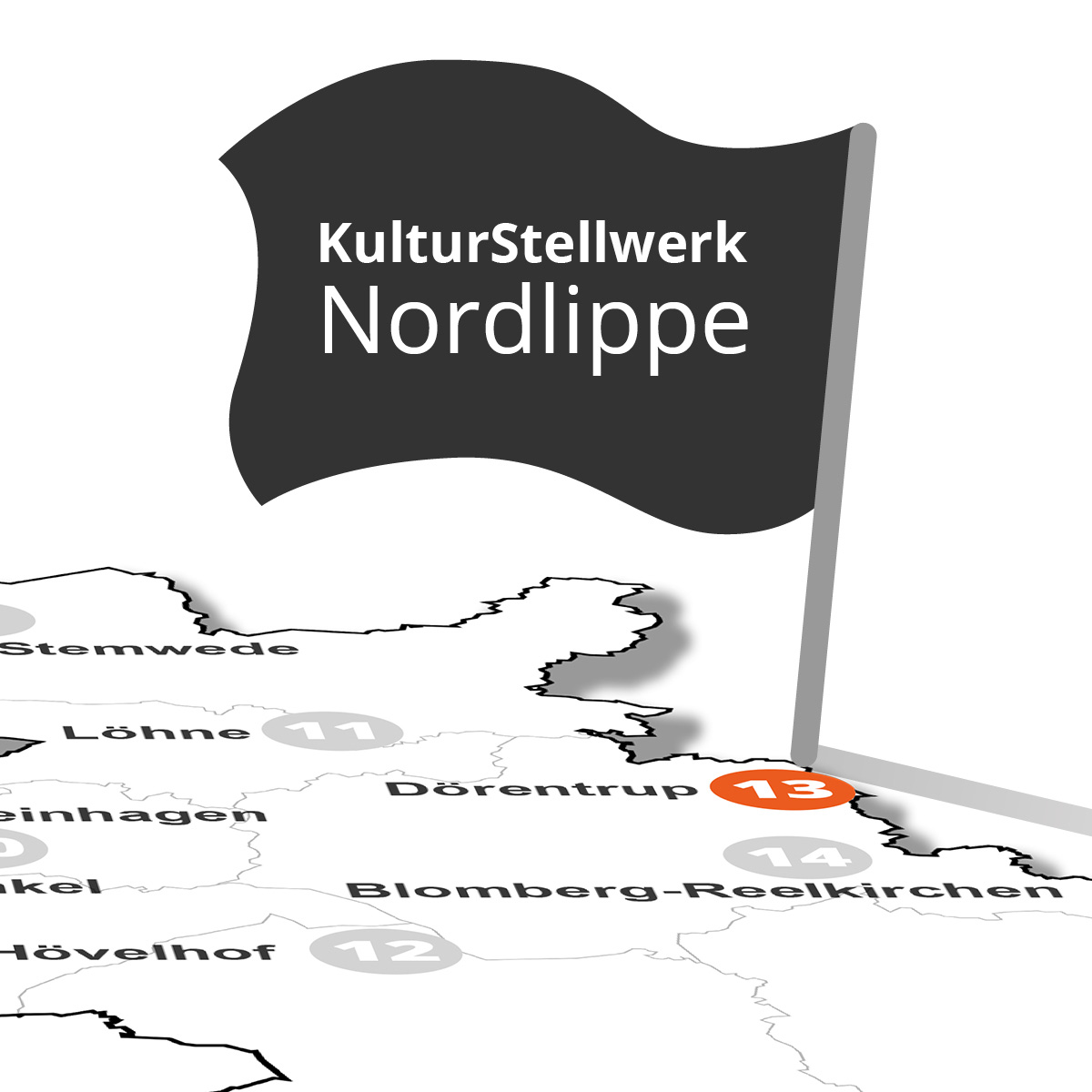 Landkarte-mit-Fahne-13-Doerentrup Wasserschloss Reelkirchen