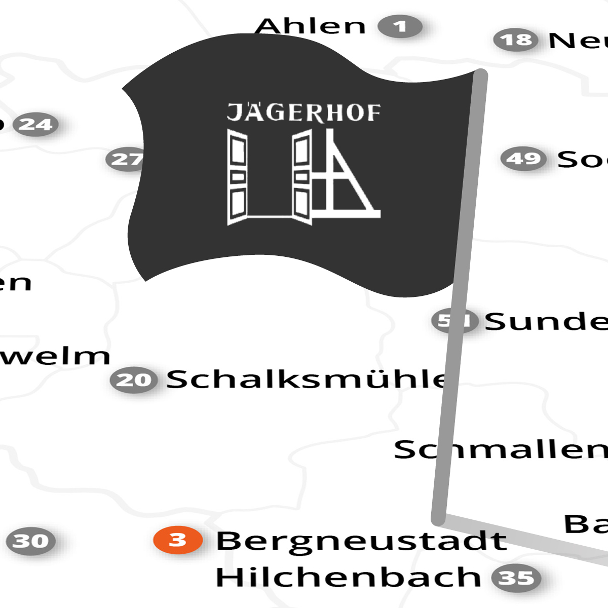 2024-Landkarte--3 Wasserschloss Reelkirchen
