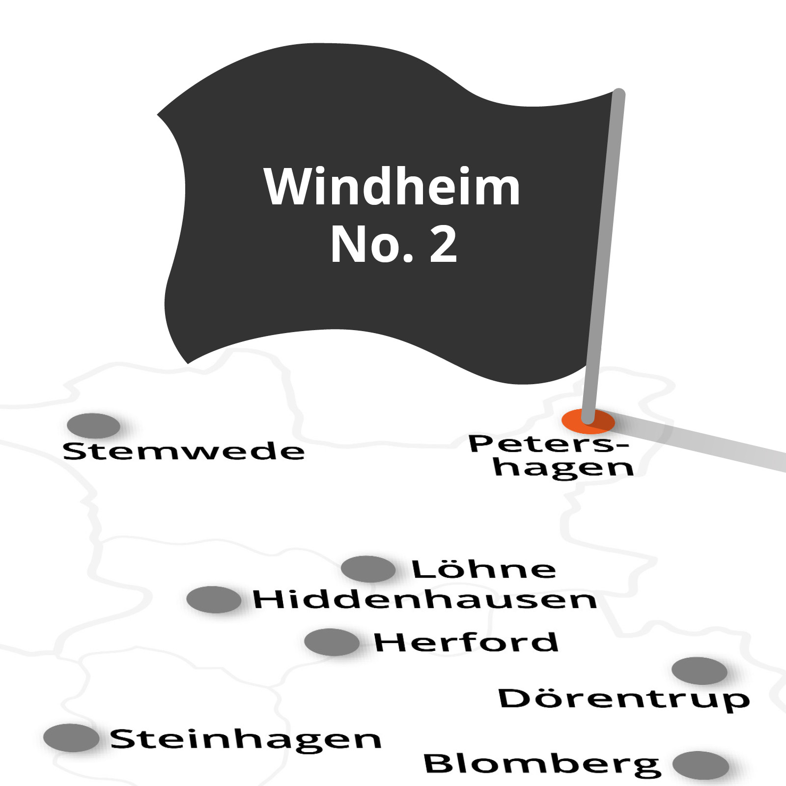 2025-Landkarte-mit-Fahne-Petershagen Wasserschloss Reelkirchen
