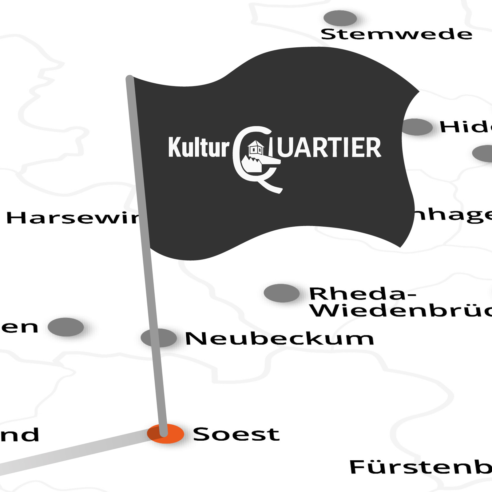 2025-Landkarte-mit-Fahne-Soest Wasserschloss Reelkirchen
